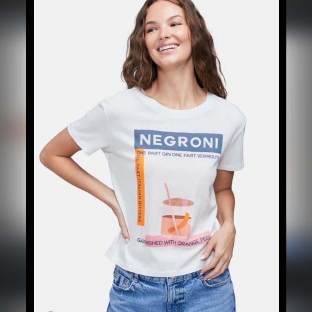 WILDFOX Jamie T Negroni Print Top